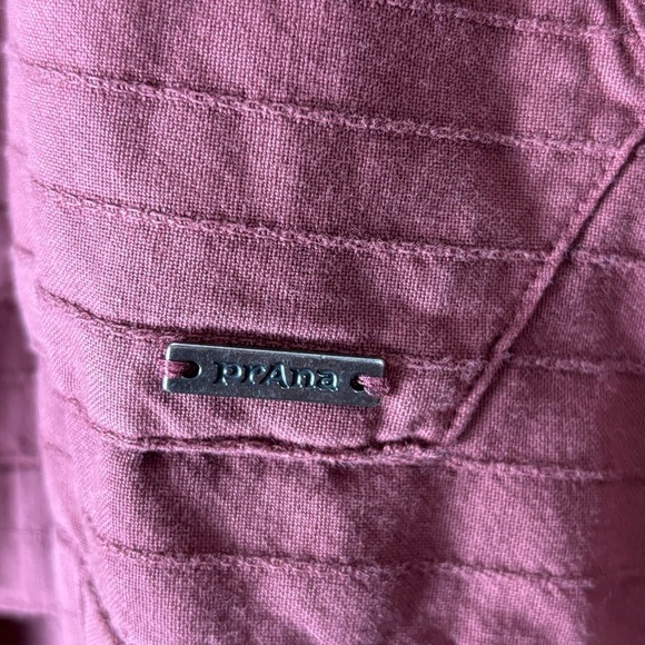 PrAna Farin Pullover Vino Burnt Red Long Sleeve Hooded - Picture 4 of 5